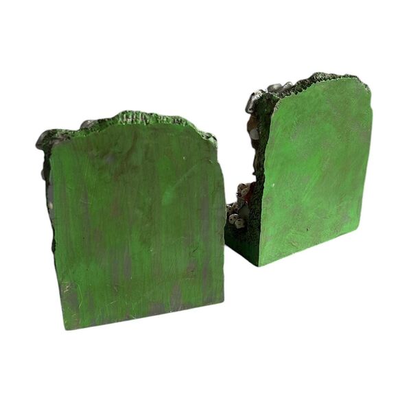 Set of Vintage Resin Relief Golf Themed Bookends - Picture 3 of 8